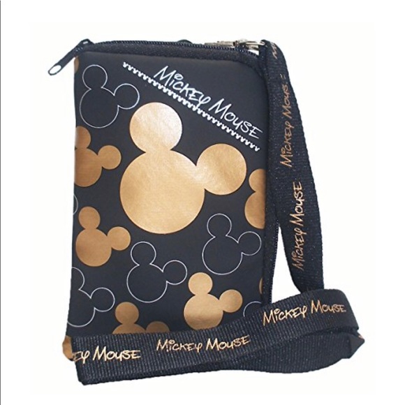 Disney Mickey Mouse Pochette Coin Pouch Bag Wallet Purse Snap Closure